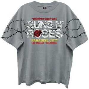 Guns N' Roses - Paradise City - Giant Vintage T-Shirt - XL Gray